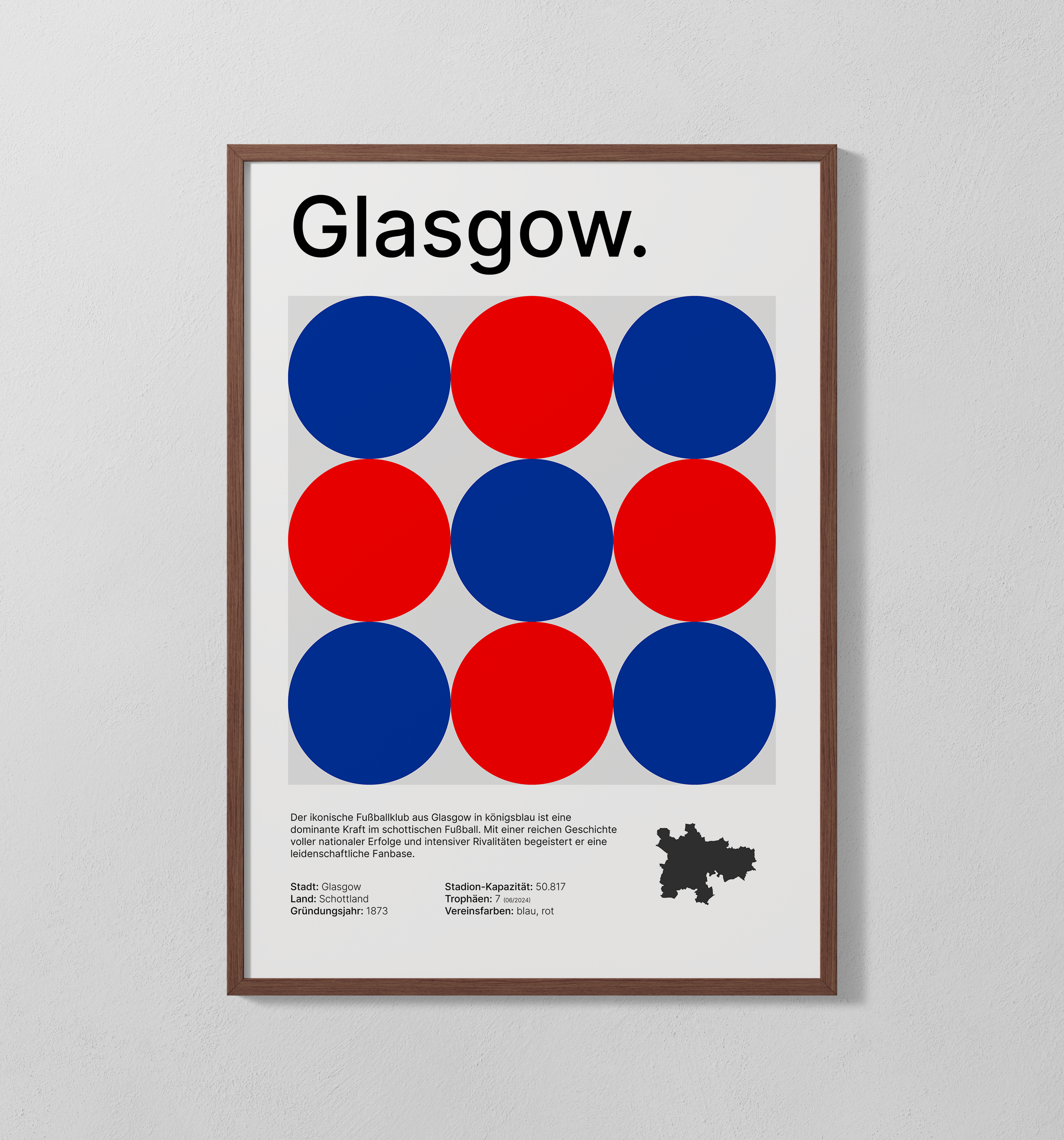 Glasgow blau | Poster
